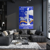 1936 Munich Olympic Art Deco Sports Poster Display PosterGoat