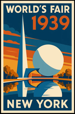 1939 New York World's Fair Retro Travel Poster Art PosterGoat