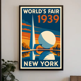 1939 New York World's Fair Retro Travel Poster Art PosterGoat
