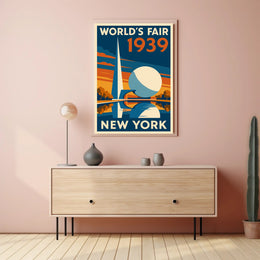 1939 New York World's Fair Retro Travel Poster Art PosterGoat