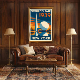 1939 New York World's Fair Retro Travel Poster Art PosterGoat