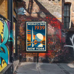 1939 New York World's Fair Retro Travel Poster Art PosterGoat
