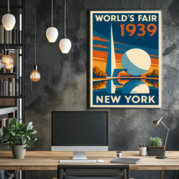1939 New York World's Fair Retro Travel Poster Art PosterGoat