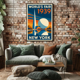 1939 New York World's Fair Retro Travel Poster Art PosterGoat