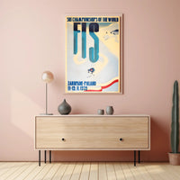 1939 Vintage FIS Ski Championships Wall Art Print PosterGoat