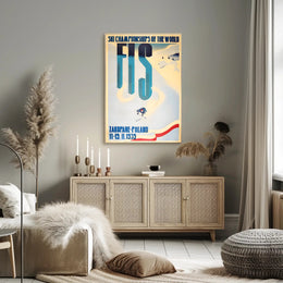 1939 Vintage FIS Ski Championships Wall Art Print PosterGoat