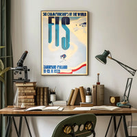 1939 Vintage FIS Ski Championships Wall Art Print PosterGoat
