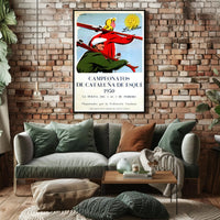 1950 Catalonia Ski Championships Vintage Poster Art Print PosterGoat