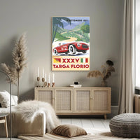 1951 Targa Florio Travel Poster Wall Art Decor Print PosterGoat
