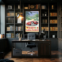 1951 Targa Florio Travel Poster Wall Art Decor Print PosterGoat