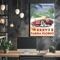 1951 Targa Florio Travel Poster Wall Art Decor Print PosterGoat
