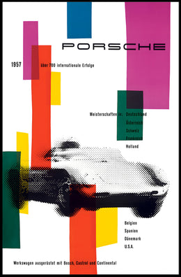 1957 Porsche Racing Achievements Art Print Wall Decor PosterGoat