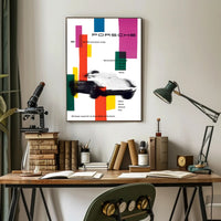 1957 Porsche Racing Achievements Art Print Wall Decor PosterGoat