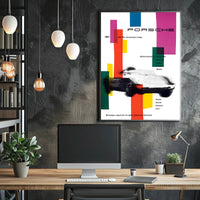 1957 Porsche Racing Achievements Art Print Wall Decor PosterGoat