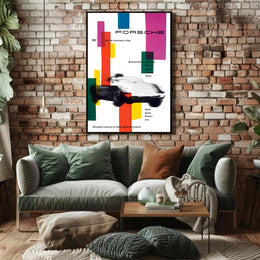 1957 Porsche Racing Achievements Art Print Wall Decor PosterGoat