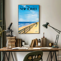 1960s Coastal Boardwalk Vintage Art Print for Nostalgic Decor PosterGoat