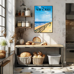 1960s Coastal Boardwalk Vintage Art Print for Nostalgic Decor PosterGoat