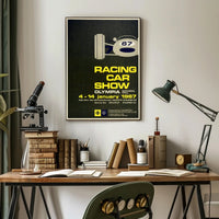1967 Racing Car Show Vintage Art Print for Motorsports Fans PosterGoat