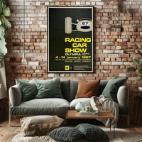 1967 Racing Car Show Vintage Art Print for Motorsports Fans PosterGoat