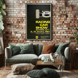 1967 Racing Car Show Vintage Art Print for Motorsports Fans PosterGoat