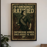 19th Amendment Ratified Vintage Poster Art PosterGoat