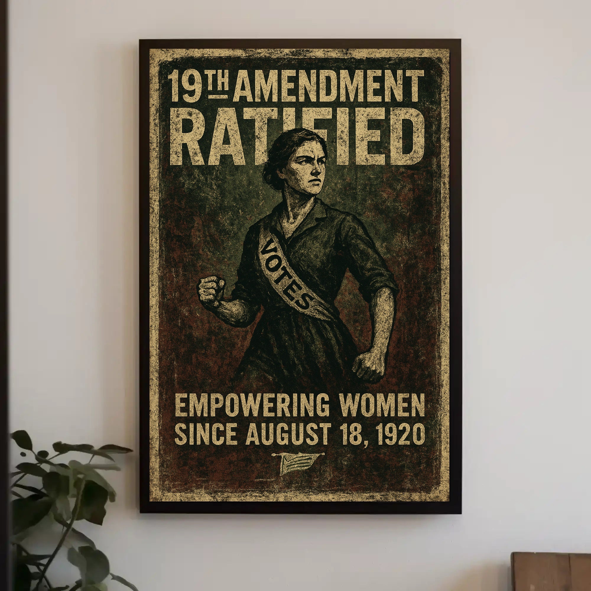 19th Amendment Ratified Vintage Poster Art PosterGoat