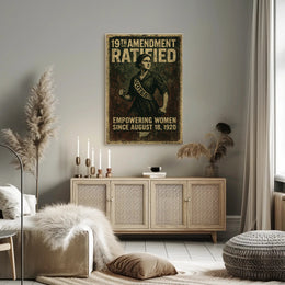 19th Amendment Ratified Vintage Poster Art PosterGoat