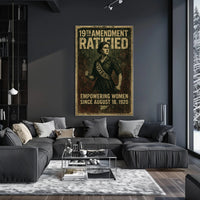 19th Amendment Ratified Vintage Poster Art PosterGoat
