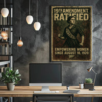 19th Amendment Ratified Vintage Poster Art PosterGoat