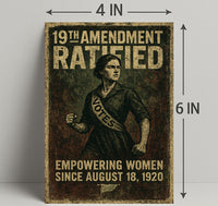 19th Amendment Ratified Vintage Poster Art PosterGoat