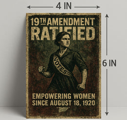19th Amendment Ratified Vintage Poster Art PosterGoat