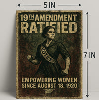 19th Amendment Ratified Vintage Poster Art PosterGoat