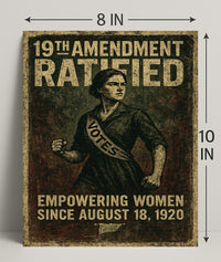 19th Amendment Ratified Vintage Poster Art PosterGoat