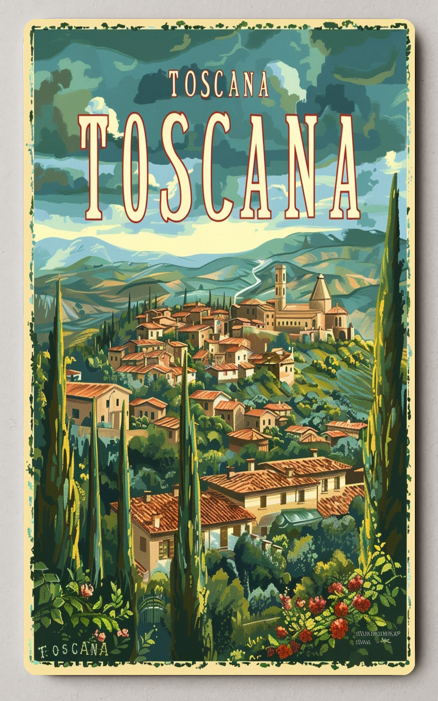 Tuscany Trading Card PosterGoat