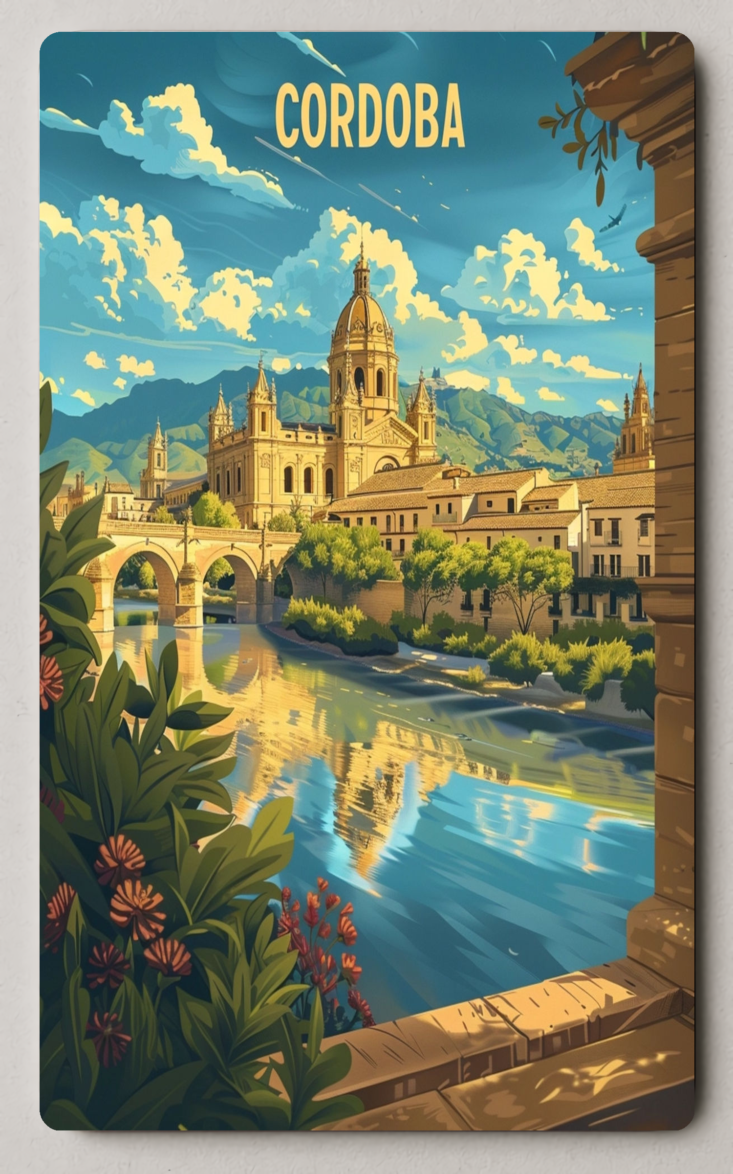 Cã³Rdoba Tranquility Timeless Beauty In Trading Card PosterGoat