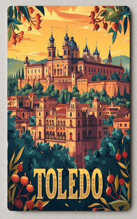 Toledo Illustrated Trading Card PosterGoat