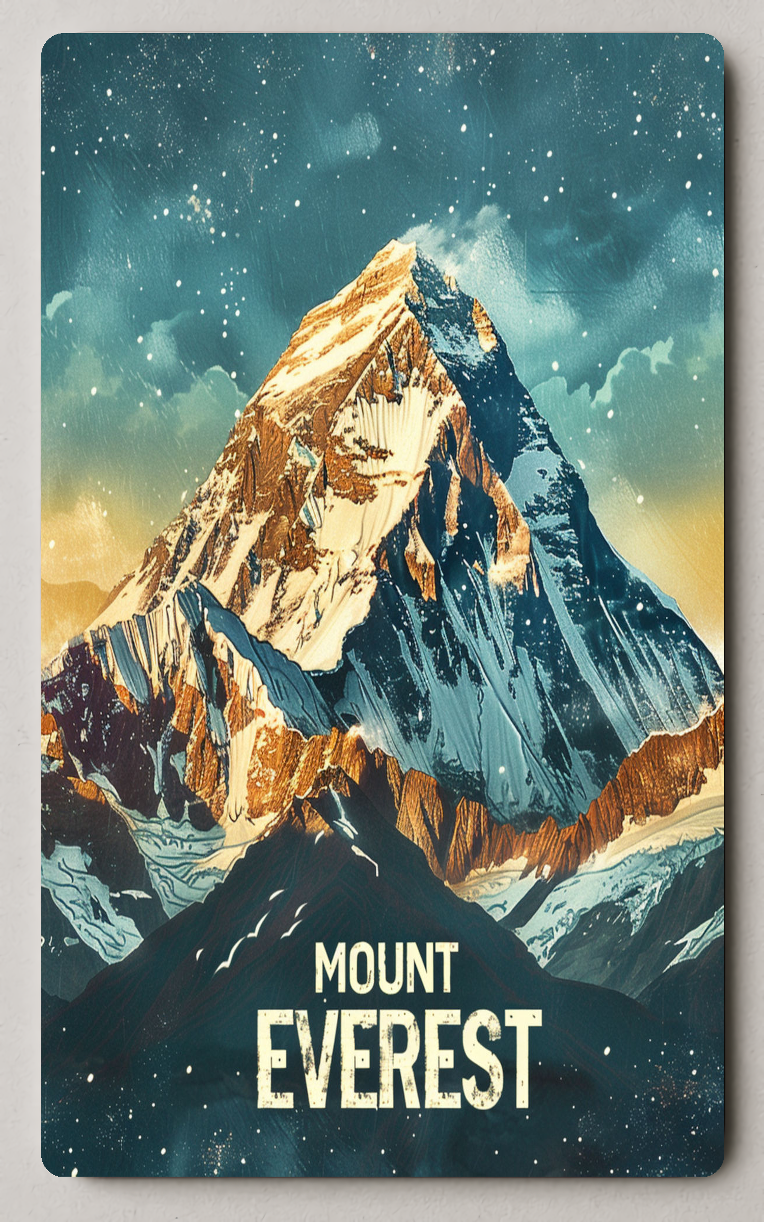 Mount Everest Travel Inspiration Trading Card PosterGoat