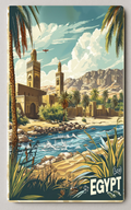 Egyptian Scenic Vintage Trading Card PosterGoat
