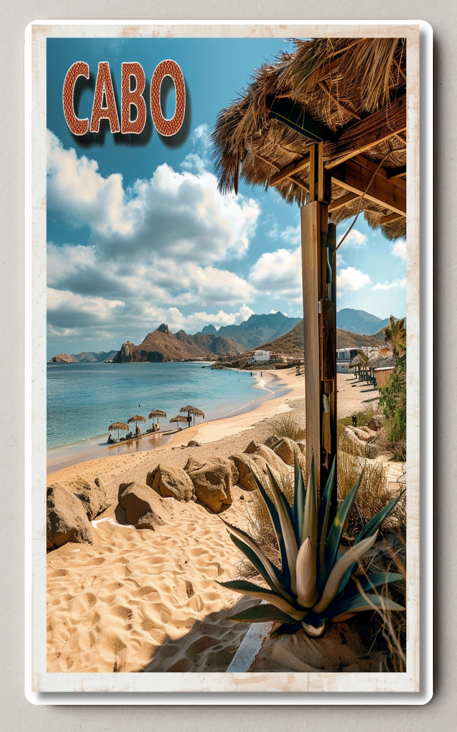 Cabo San Lucas Scenic Trading Card PosterGoat