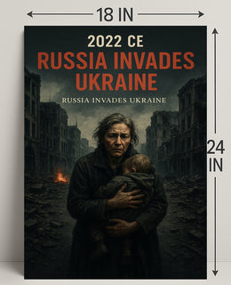 2022 CE Russia Invades Ukraine Poster PosterGoat
