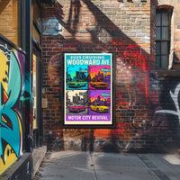 2025 Cruising Woodward Ave Vintage Poster Wall Art PosterGoat
