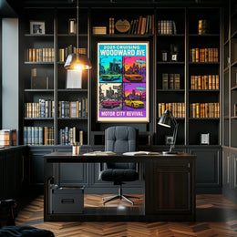 2025 Cruising Woodward Ave Vintage Poster Wall Art PosterGoat