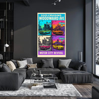 2025 Cruising Woodward Ave Vintage Poster Wall Art PosterGoat