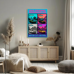 2025 Cruising Woodward Ave Wall Art Vintage Poster PosterGoat