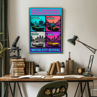 2025 Cruising Woodward Ave Wall Art Vintage Poster PosterGoat