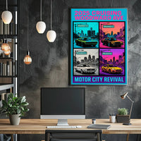 2025 Cruising Woodward Ave Wall Art Vintage Poster PosterGoat
