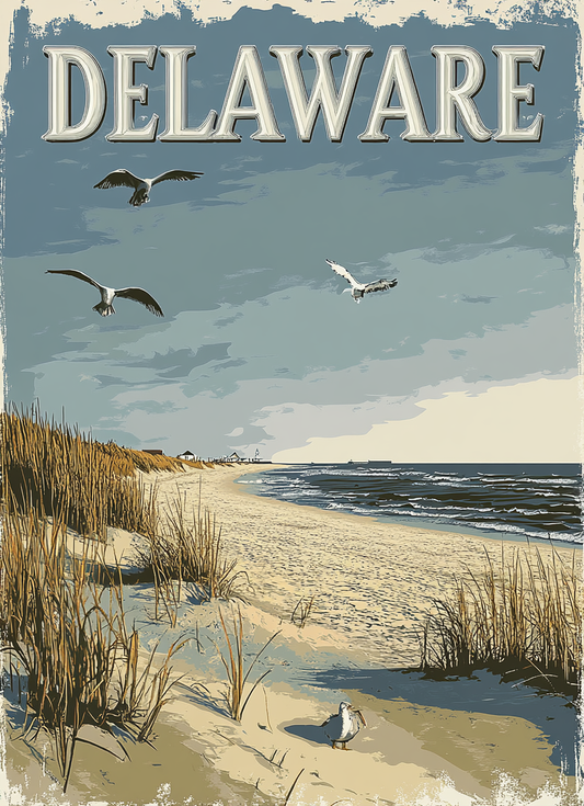 Delaware Vintage Poster