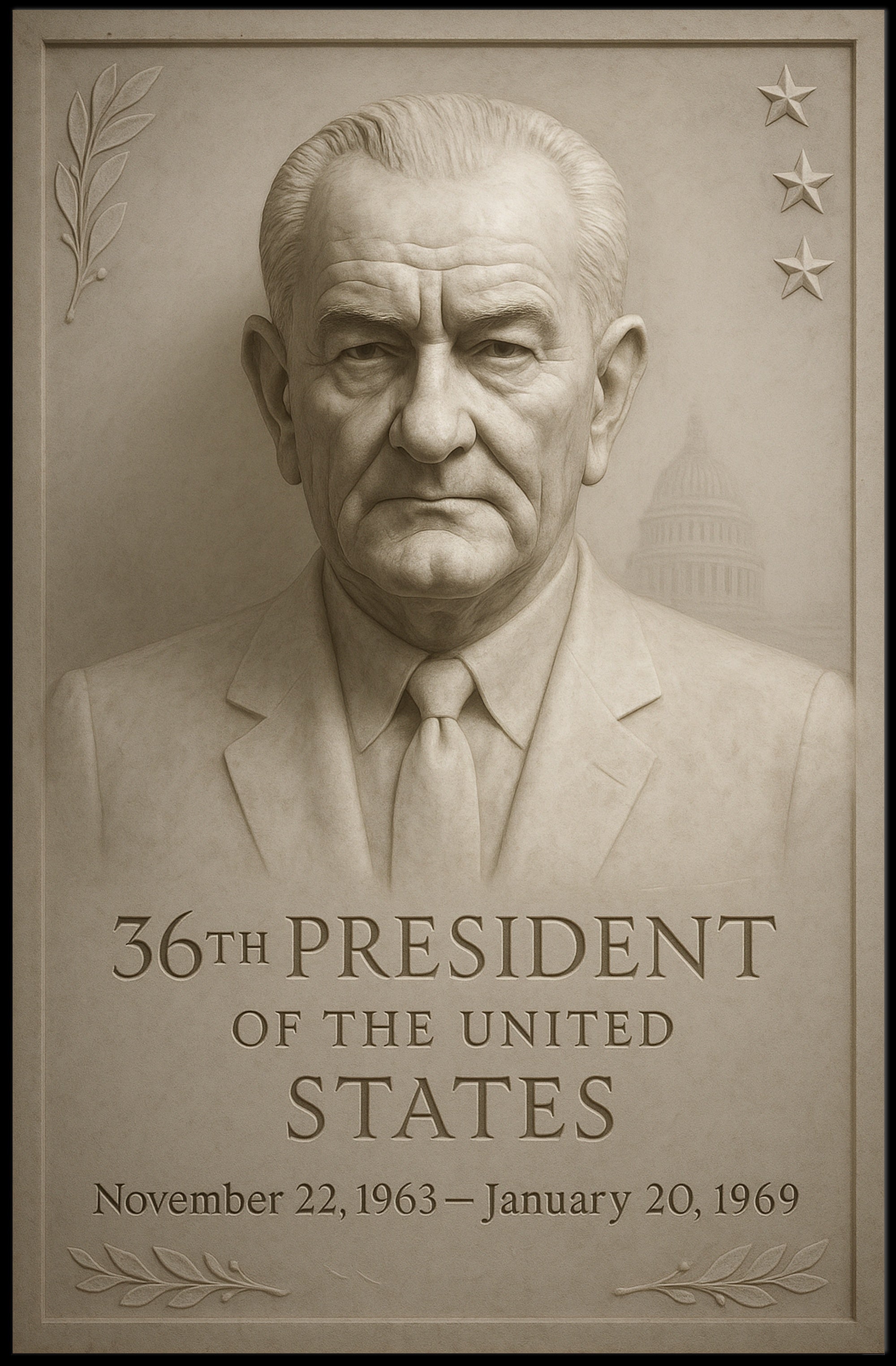 36th President of the United States Poster PosterGoat