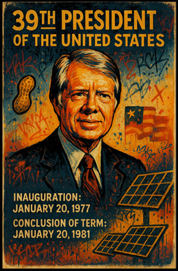 39th President of the United States Wall Art Print PosterGoat