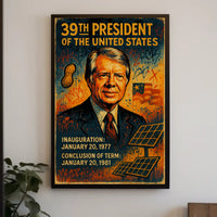 39th President of the United States Wall Art Print PosterGoat